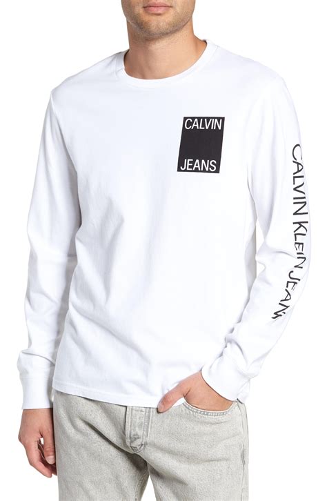 calvin klein long sleeve t shirt mens cheap|calvin klein long sleeve tops.